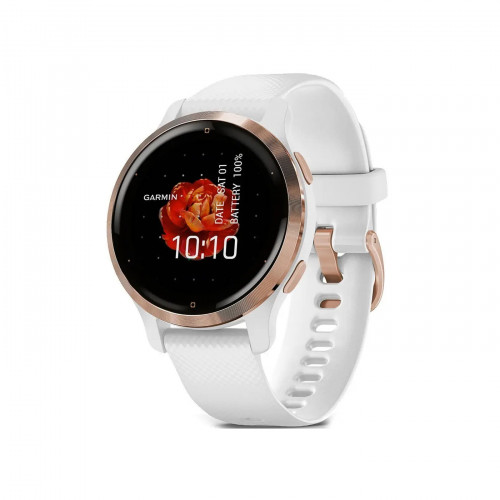 Смарт-годинник Garmin Venu 2S Rose Gold Bezel with White Case and Silicone Band (010-02429-13/03)